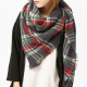 140CM Women Autumn Plaid Blanket Scarf Wraps Casual Warm Soft Scarves