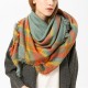 140CM Women Autumn Plaid Blanket Scarf Wraps Casual Warm Soft Scarves