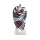 140CM Women Autumn Plaid Blanket Scarf Wraps Casual Warm Soft Scarves