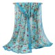 160CM Women Cute Owl Print Scarfs Chiffon Autumn Outdoor Shawl Scarves