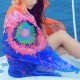 180*150CM Women Summer Chiffon Beach Towels Long Scarf Sunscreen Printed Soft Shawl