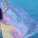 180*150CM Women Summer Chiffon Beach Towels Long Scarf Sunscreen Printed Soft Shawl