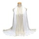 180*60CM Women Ladies Glitter Shine Cotton Blend Tassel Scarf Stole Shawl Wrap Shimmer Scarves