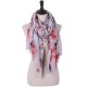 180CM Women Pashmere Flower Soft Scarf Casual Thickening Warm Shawl Scarves