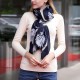 180CM Women Pashmere Flower Soft Scarf Casual Thickening Warm Shawl Scarves