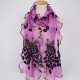 190CM Women Peacock Pattern Lace Scarves Shawl Casual Travel Soft Scarf