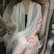 190X120CM Silk Chiffon Flower Embroidery Scarf Transparent Beach Shawls Dress Square