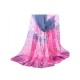 Fashion Durable Women Rose Printing Scarf Soft Long Elegant Wrap Shawl Scarf