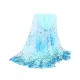 Fashion Durable Women Rose Printing Scarf Soft Long Elegant Wrap Shawl Scarf