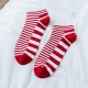 Men Winter Warm Cotton Striped Low Cut Socks Outdoor Deodorization Durable Ankle Sock