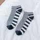 Men Winter Warm Cotton Striped Low Cut Socks Outdoor Deodorization Durable Ankle Sock