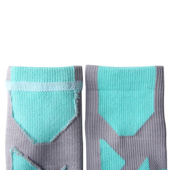 Men Women Basketball Sports Middle Tube Socks Wear-Resistant Anti-Slip Absorber Mesh Cotton Calf Socks