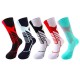 Men Women Basketball Sports Middle Tube Socks Wear-Resistant Anti-Slip Absorber Mesh Cotton Calf Socks
