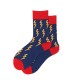 Unisex Jacquard Fashion Middle Tube Socks Retro Pattern Socks