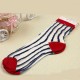 Women Ankle Low Cut Yarn Transparent Socks Crystal Striped Floral Short Pantyhose