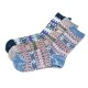 Women Breathable Cotton Ethnic Jacquard Middle Tube Socks
