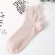 Women Crystal Hollow Out Breathable Low Cut Sock Ultra-Thin Mesh Boat Socks