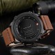 KADEMAN Military Sports Men's Watch Digital Display Waterproof Step Counter Leather Clock Top Luxury Brand LED Male Wristwatches