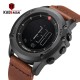 KADEMAN Military Sports Men's Watch Digital Display Waterproof Step Counter Leather Clock Top Luxury Brand LED Male Wristwatches