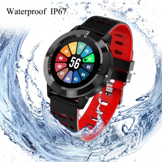 SENBONO CF58 Smart watch IP67 waterproof Tempered glass Activity Fitness tracker Heart rate monitor Sports Men women smartwatch