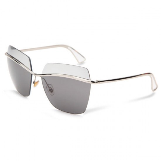 2015 UV400 Women Sunglasses Rimless Golden Frame Metal Mercury Square Glasses