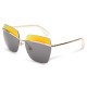 2015 UV400 Women Sunglasses Rimless Golden Frame Metal Mercury Square Glasses