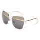 2015 UV400 Women Sunglasses Rimless Golden Frame Metal Mercury Square Glasses