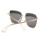 2015 UV400 Women Sunglasses Rimless Golden Frame Metal Mercury Square Glasses