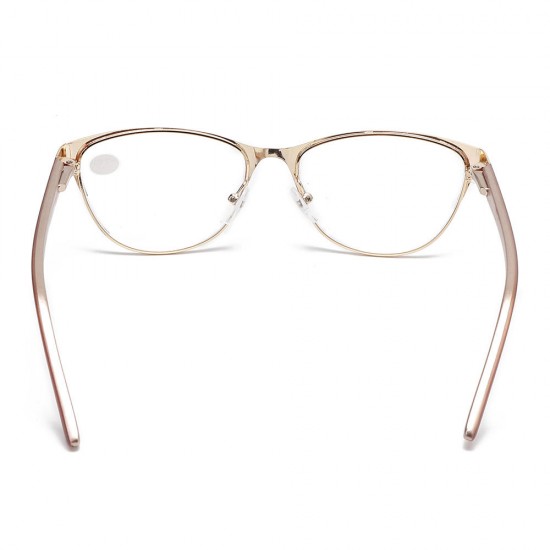 Elderly Ultralight Cat Eye Half Frame Reading Glasses Universal Presbyopic Eyeglasses