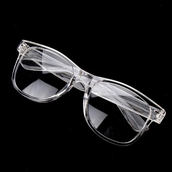 Unisex Plastic Transparent Frame Glasses Retro Plain Lens Eyeglasseess