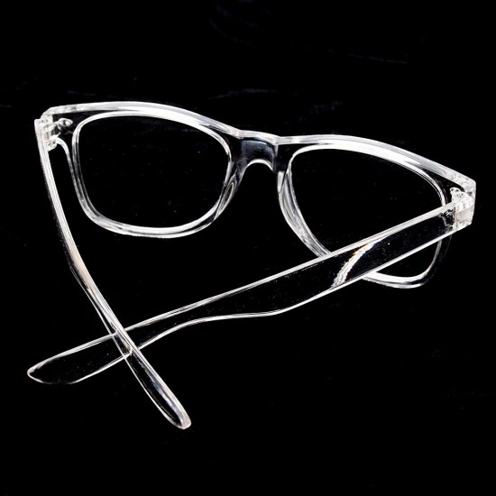 Unisex Plastic Transparent Frame Glasses Retro Plain Lens Eyeglasseess