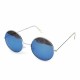 Women Men Retro Large Round Metal Frame Sunglasses Men Color Film Glasses Women Men Retro Large Round Metal Frame Sunglasses Men Color Film Glasses