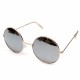 Women Men Retro Large Round Metal Frame Sunglasses Men Color Film Glasses Women Men Retro Large Round Metal Frame Sunglasses Men Color Film Glasses