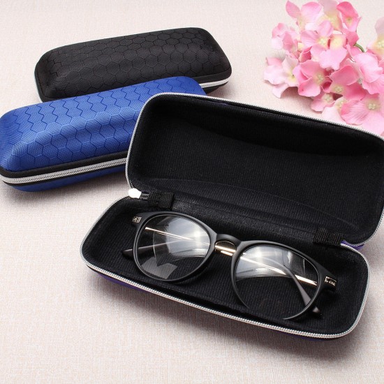 Zipper Hook Glasses Box Compression Resistance Plastic Sunglasses Travel Carry Case Bag