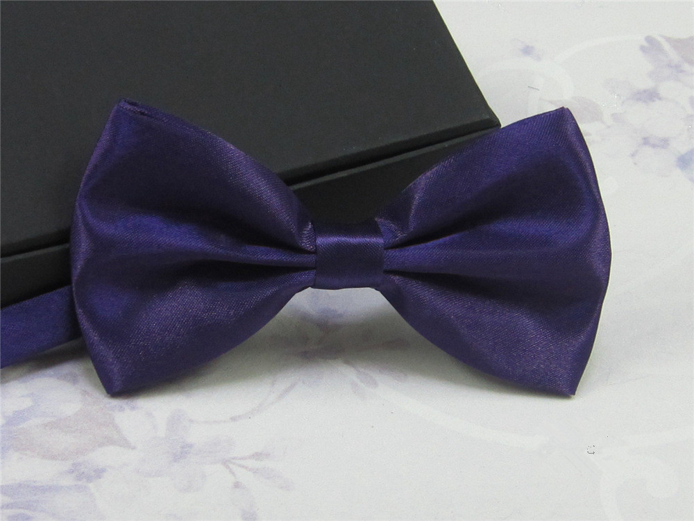 Men-Bride-Groom-Bowtie-Wedding-Tuxedo-Necktie-Pure-Color-Polyester-Adjustable-Bow-Tie-1006613