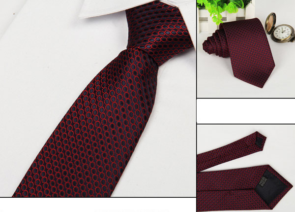 Mens-Arrow-Type-Business-Jacquard-Dot-Pattern-Ties-927662