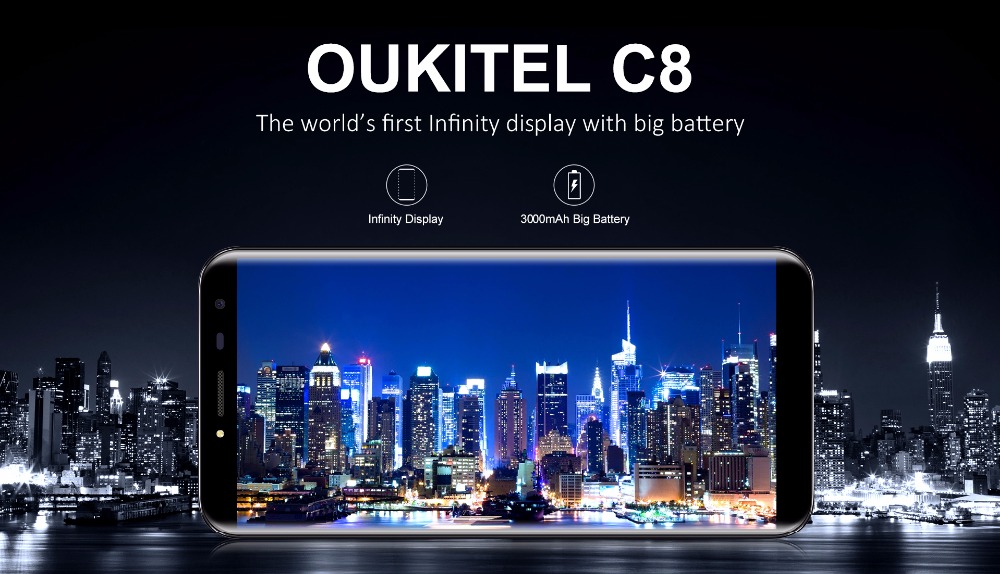 Oukitel-C8-55quotInch-189--Display--Android-70-MT6580A-Quad-Core-3000mAh-2GB-RAM16GB-ROM--3G-Fingerp-32832719637