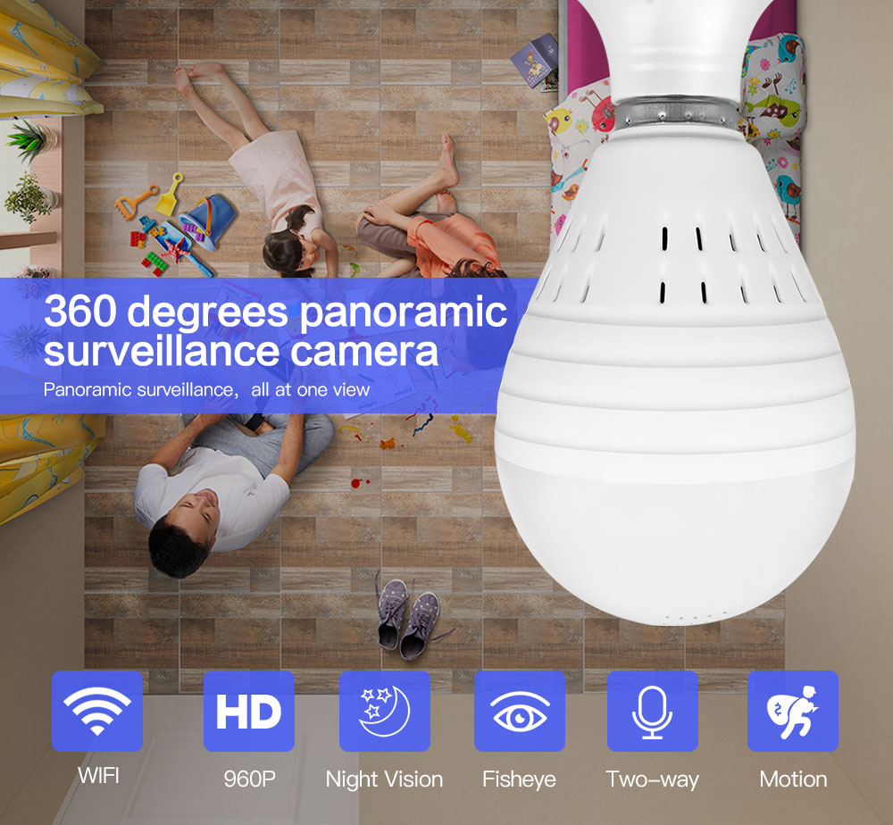SDETER-Bulb-Lamp-Wireless-IP-Camera-Wifi-960P-Panoramic-FishEye-Home-Security-CCTV-Camera-360-Degree-32839173184