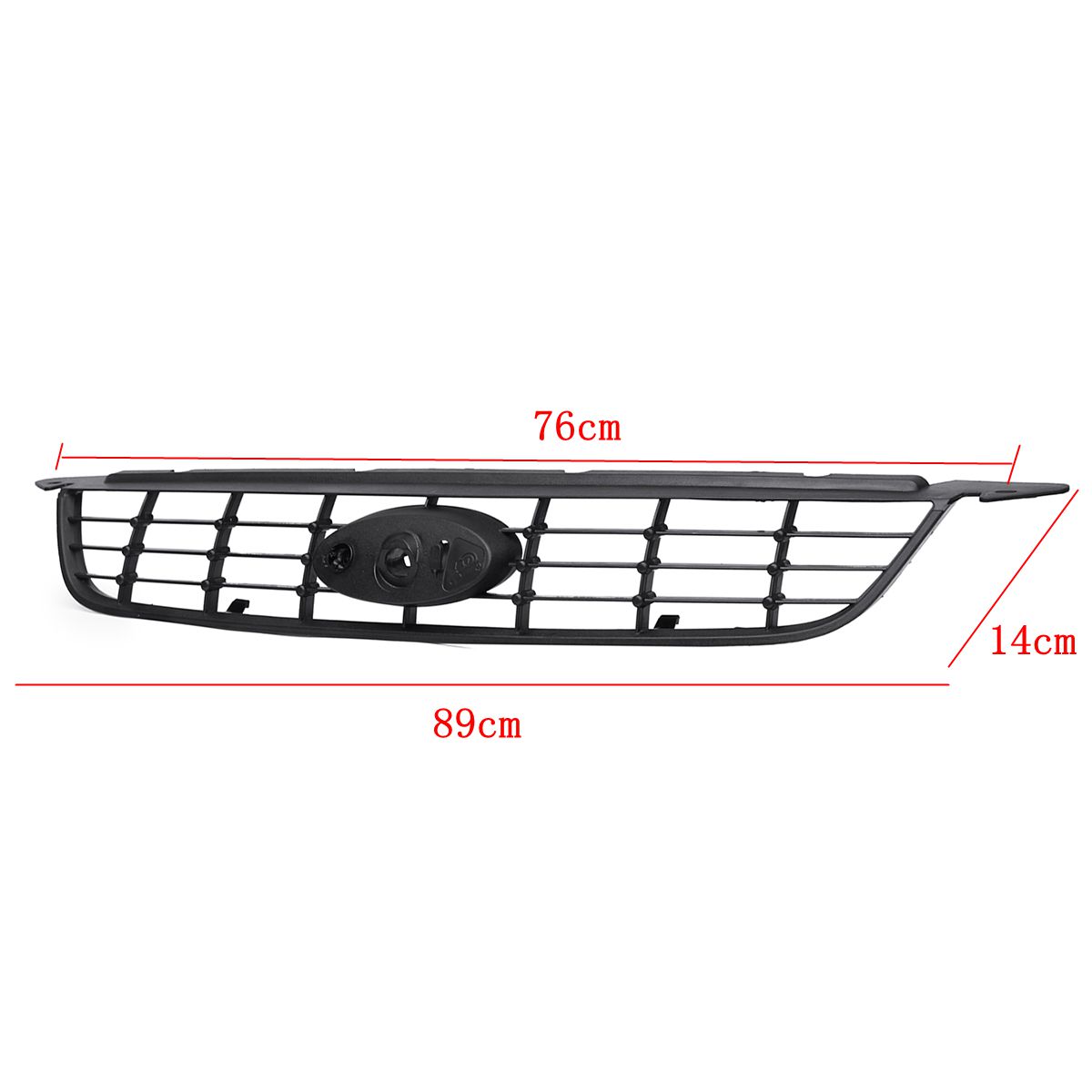 Black-Front-Bumper-Radiator-Grille-Centre-Vent-Air-Intake-Grill-For-Focus-MK2-2007-2011-1394576