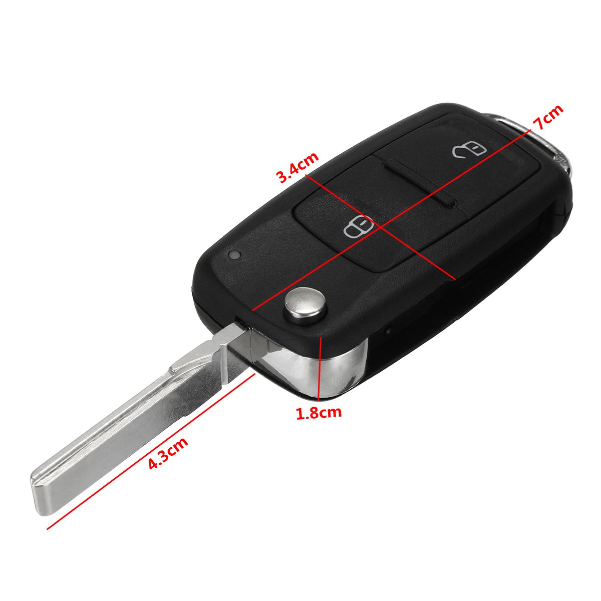 2-Button-Remote-Key-FOB-Case-With-Battery-For-VW-Transporter-T5-Polo-GOLF-Polo-1229230