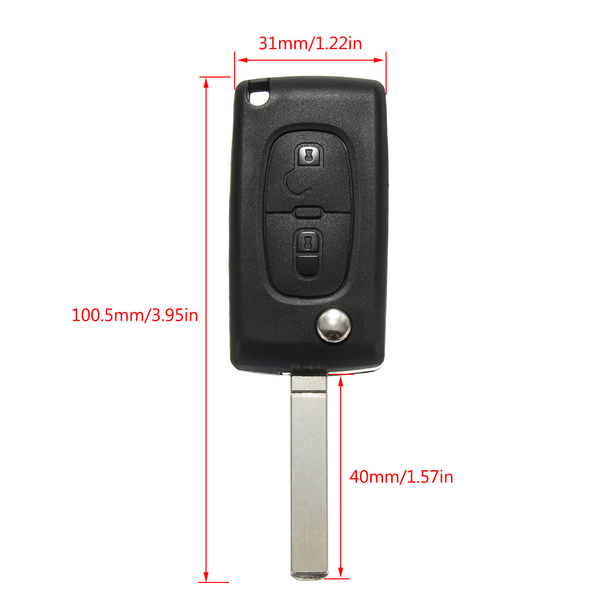 2-Buttons-Key-Case-Fob-433MHz-ID46-Chip-VA2-Blade-for-Citroen-C2-Peuge0t-207-407-1223488