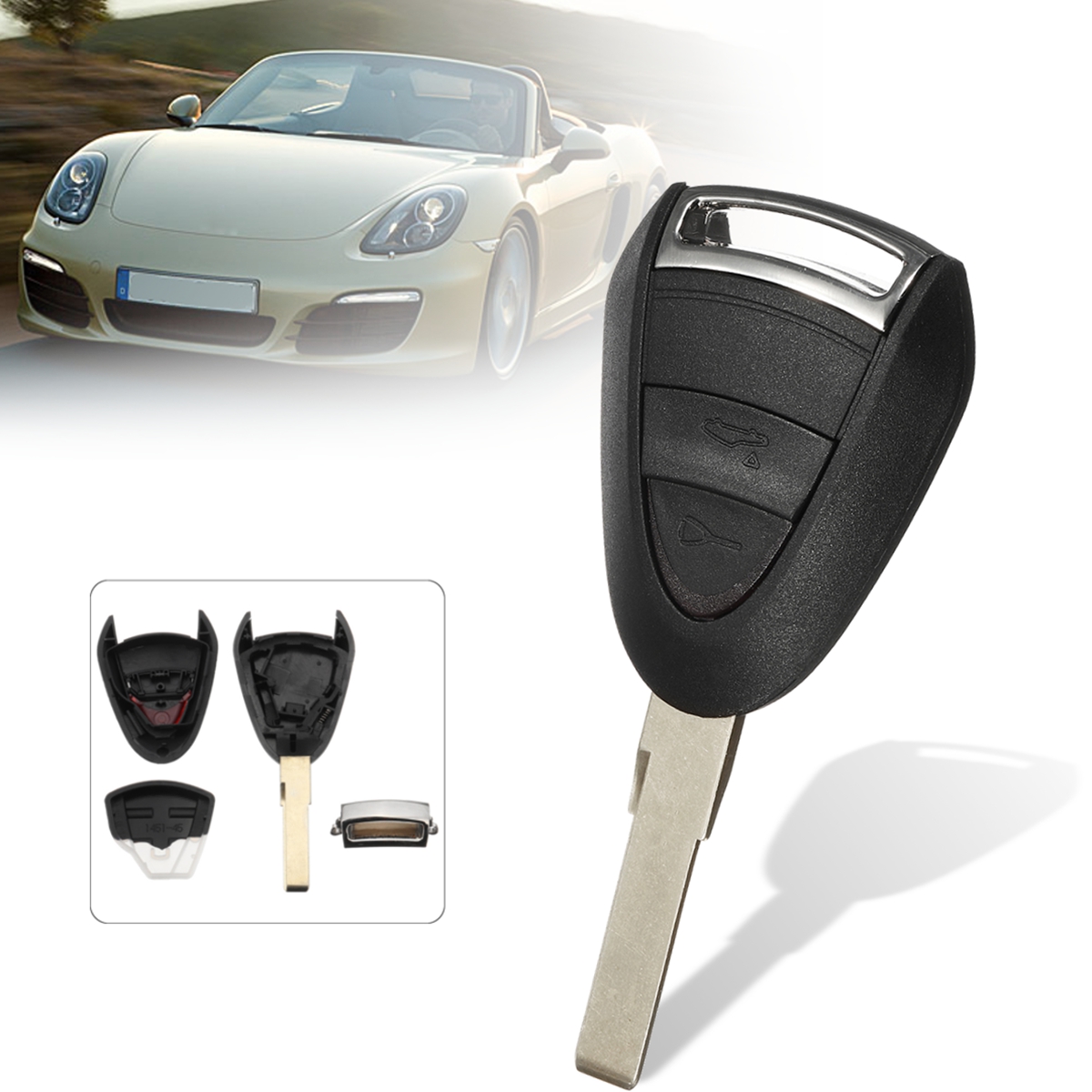 2-Buttons-Remote-Key-Fob-Case-Shell-For-Porsche-911-997-For-Carrera-S-2S-4S-1293788