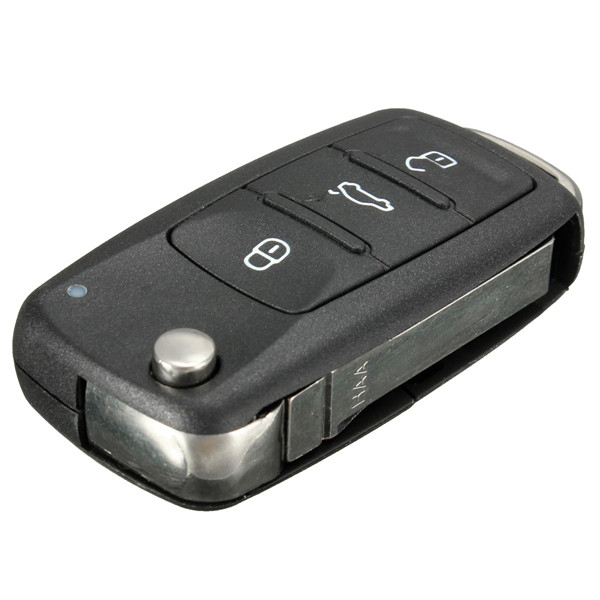 3-Button-Remote-Key-FOB-Shell-CaseUncut-Blade-For-VW-POlO-969969