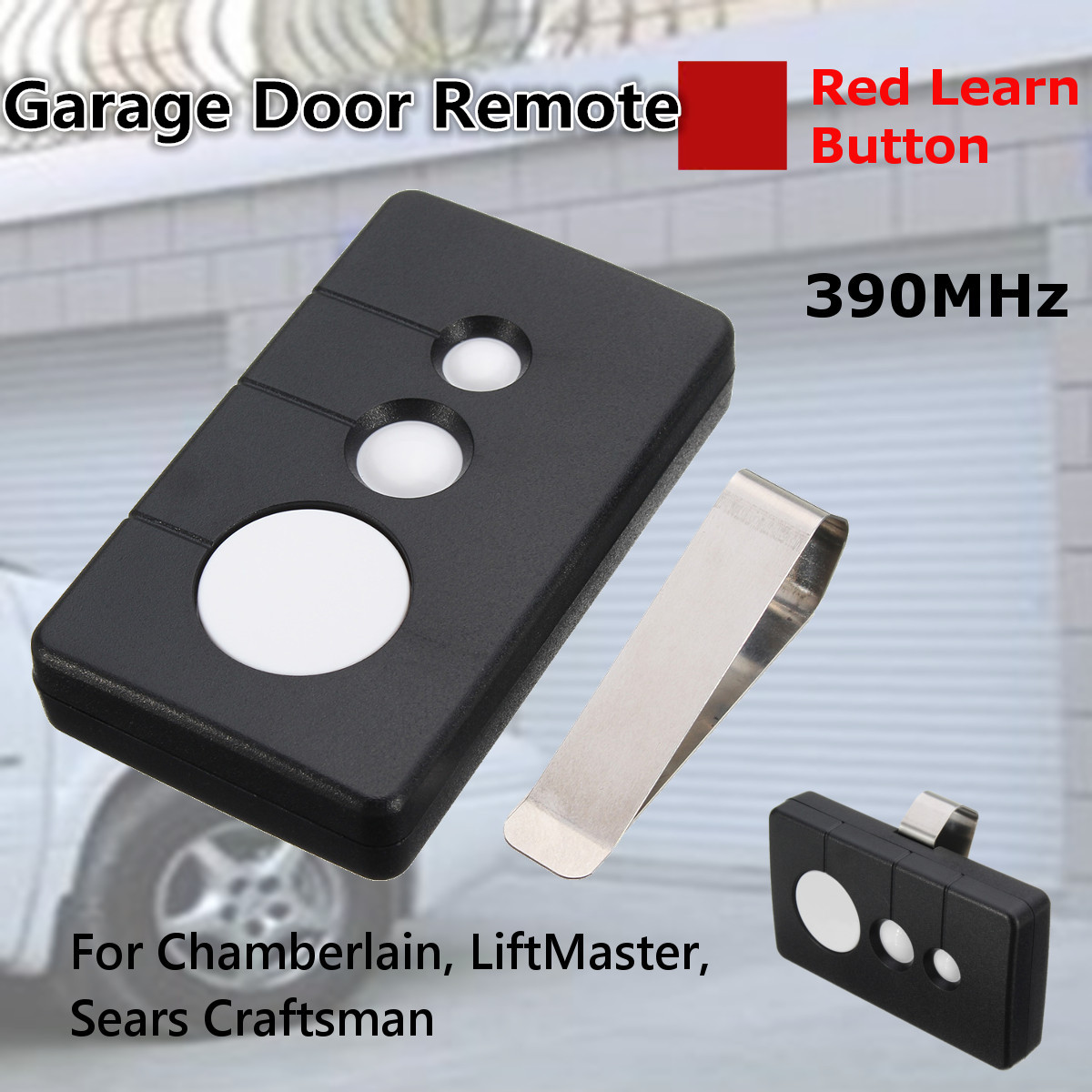 390MHz-Garage-Door-Remote-Opener-Comp-for-Sears-Craftsman-Chamberlain-LiftMaster-1220404