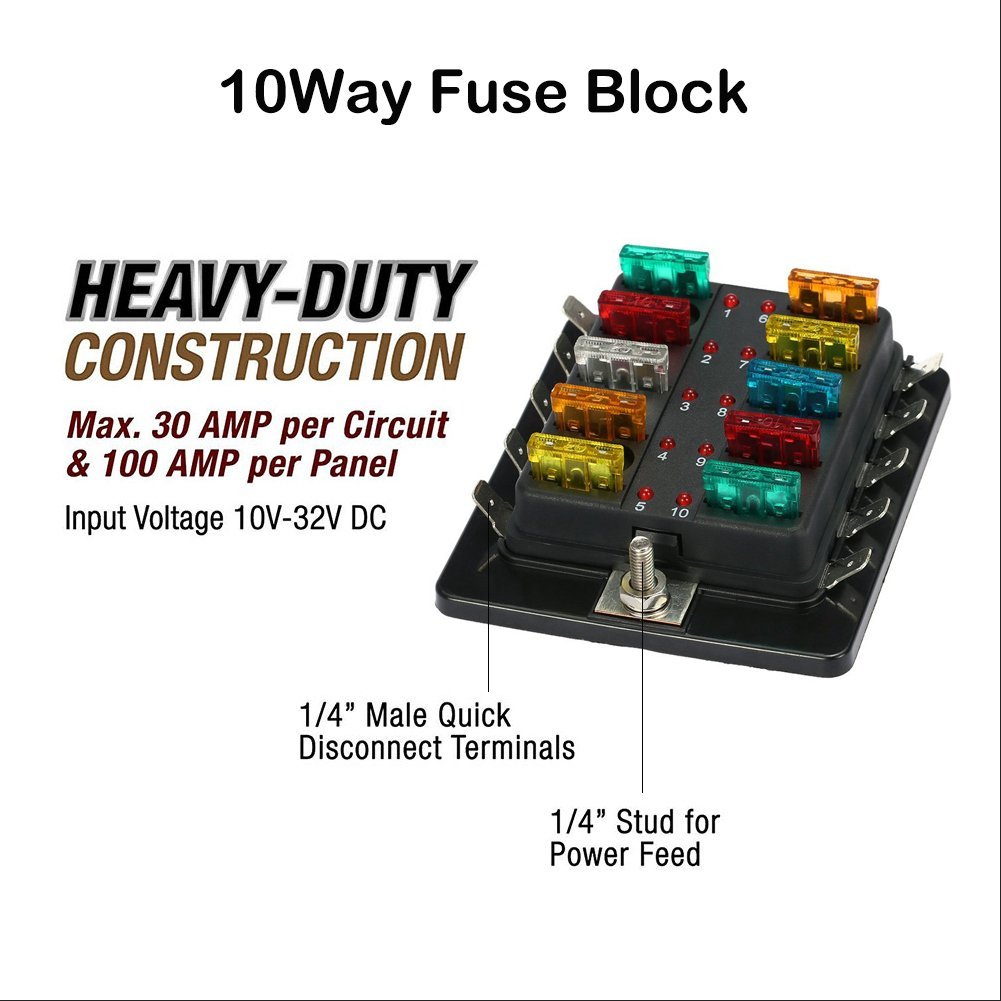 10-Way-Blade-Fuse-Holder-Box-32V-LED-Illuminated-Automotive-Fuse-Block-1221019