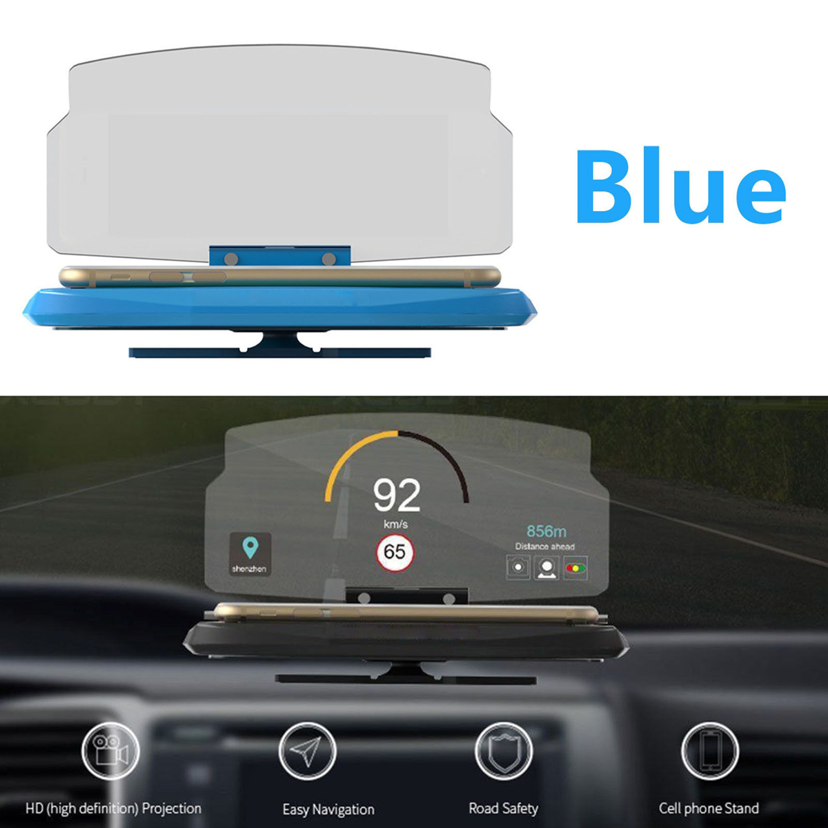 Car-Vehicle-HUD-Head-Up-Display-Navigation-GPS-Mobile-Phone-Mount-Bracket-Holder-1162268