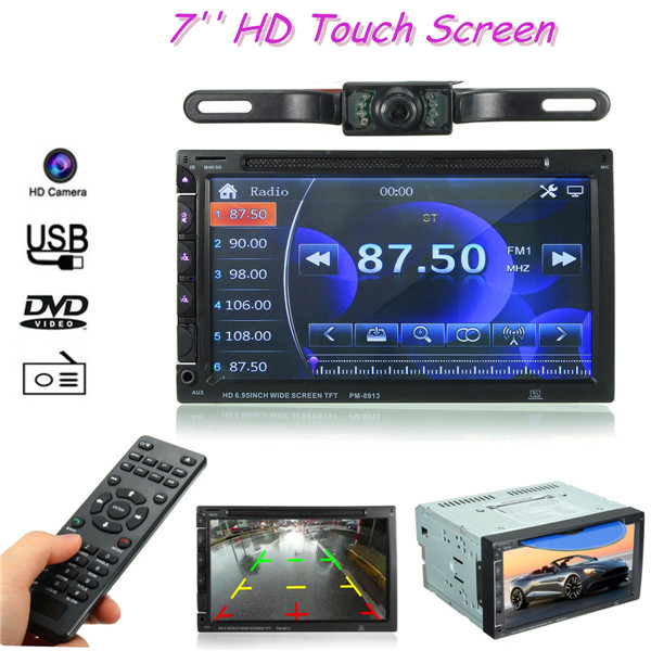 7-Inch-Double-Din-Car-DVDUSBSD-Player-Bluetooth-Radio-AUX-HD-Camera-Touch-Screen-1090667