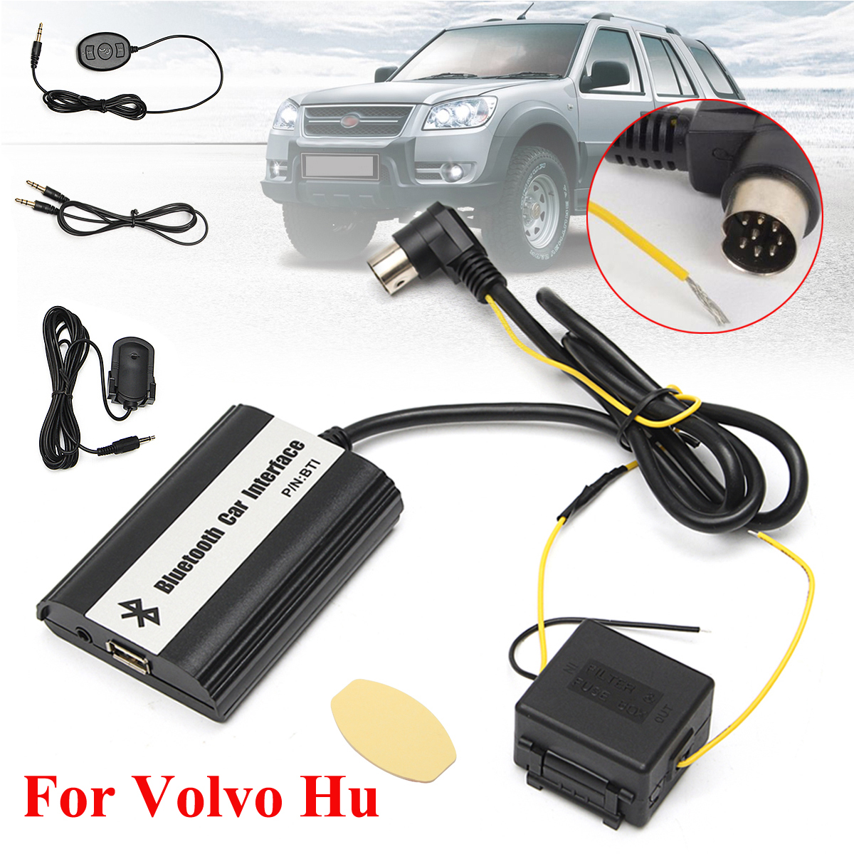 1-Set-Auto-Bluetooth-Kits-Hands-free-AUX-Adapter-Interface-For-Volvo-Hu-1175749