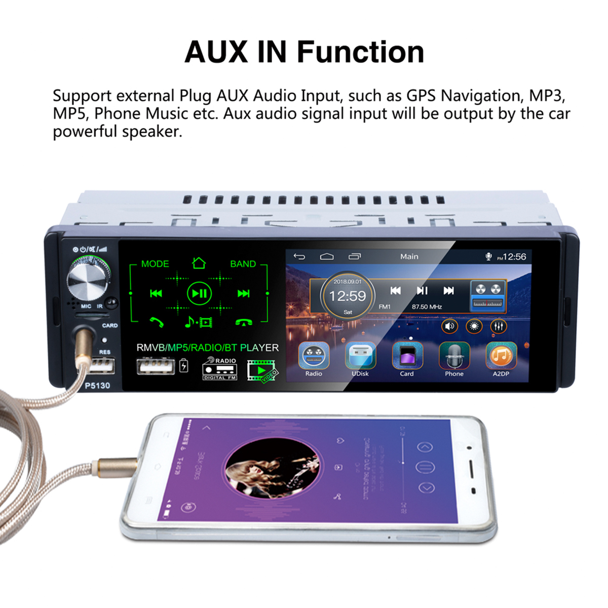 41-Inch-1080P-Full-Touch-bluetooth-Steel-Control-Aux-Car-Mp5-Player-1458194