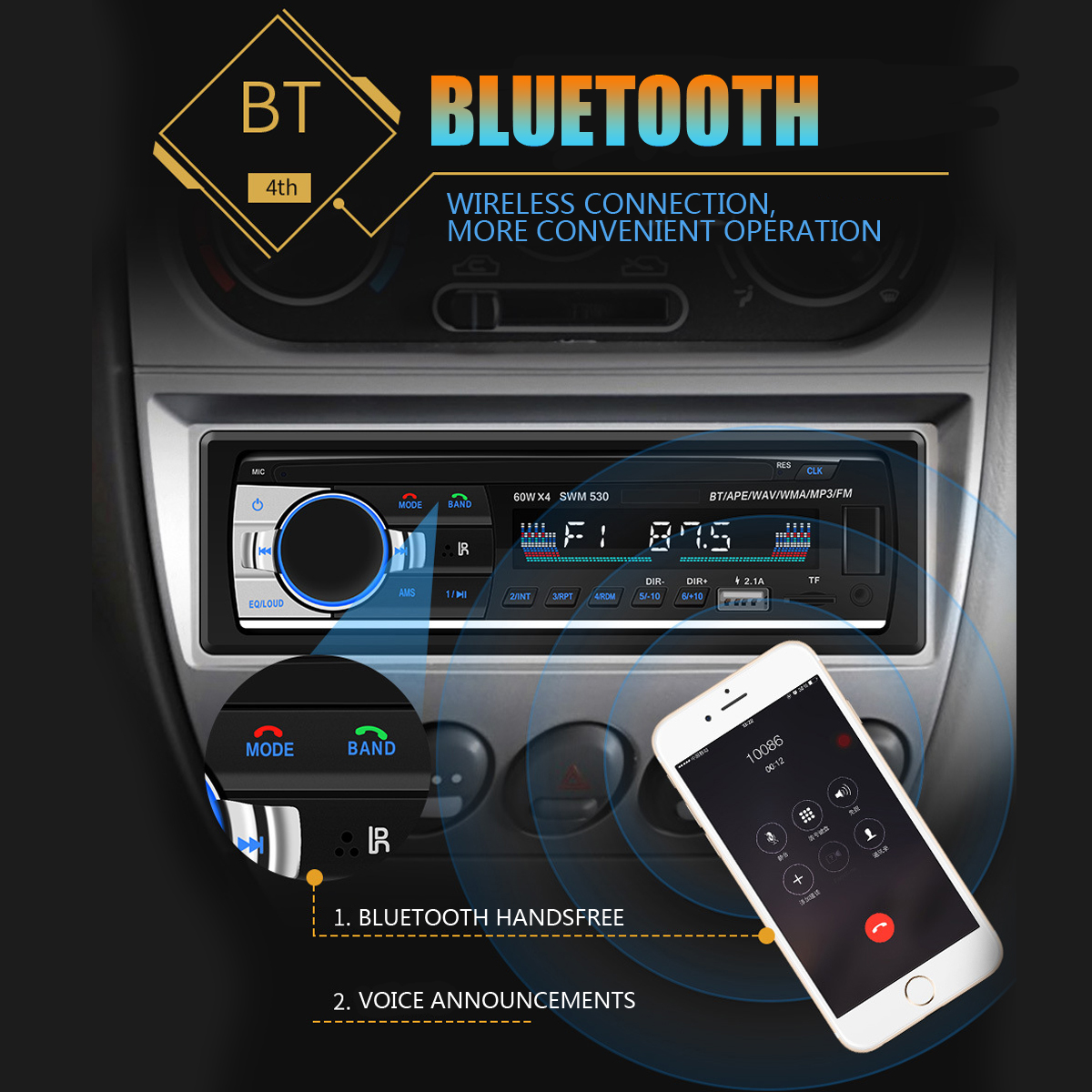 SWM-530-Remote-Control-bluetooth-Handsfree-Car-Radio-MP3-Player-1463007